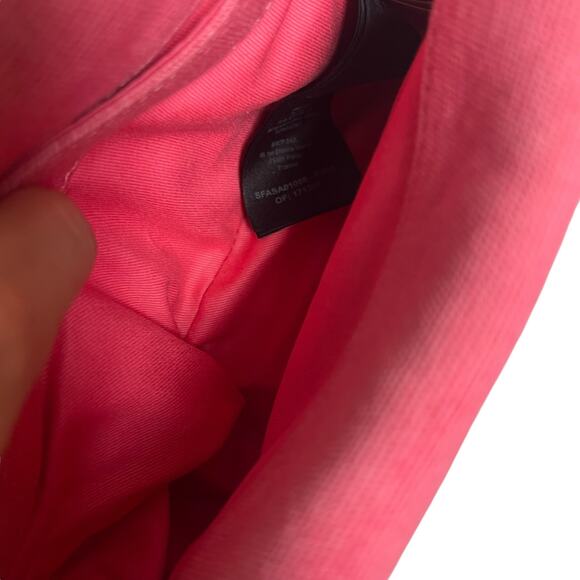 Sandro Pink Yza Quilted Gold Chain Canvas Bag - Picture 12 of 12